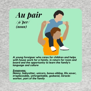 Au pair definition male green T-Shirt